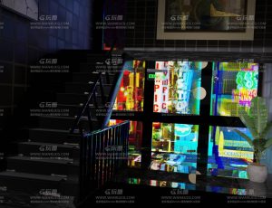 娱乐楼梯口场景Blend工程源文件