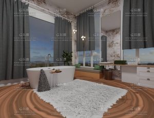 大浴室场景环境Blend工程源文件