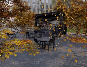 秋季街道小吃街Blend工程源文件