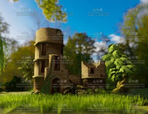 小石堆场景Blend工程源文件