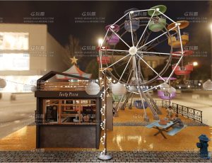 小型游乐园场景Blend工程源文件