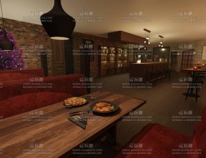 冬季酒吧场景Blend工程源文件