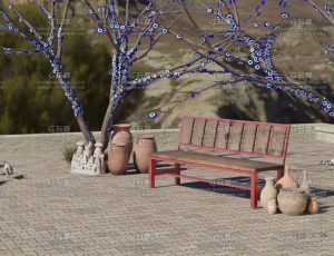 户外座椅Blend工程源文件