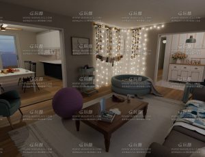 装修普通的大公寓Blend工程源文件