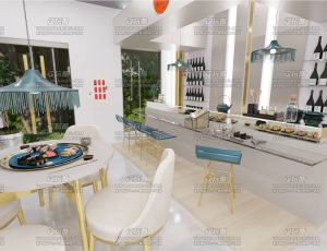 寿司店铺场景Blend工程源文件