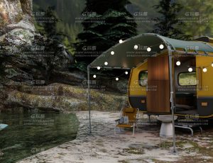 野外小环境场景Blend工程源文件