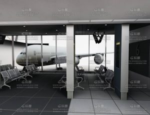 航空飞机场Blend工程源文件