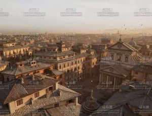 UE5素材—意大利罗马城镇