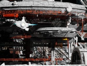 超级大型科幻空间站环境场景Blend工程源文件