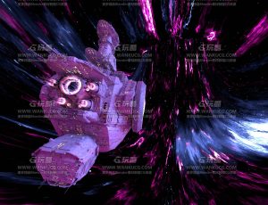 时空穿梭星际飞行空间场景Blend工程源文件