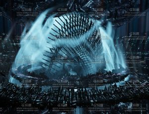 宇宙科幻能量城Blend工程源文件