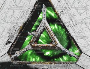 科幻三角隧道空间Blend工程源文件