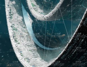 科幻圆形殖民地场景Blend工程源文件