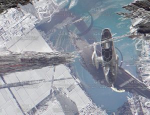 废弃的宇宙空间站场景Blend工程源文件