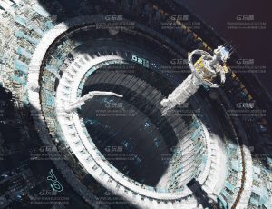 宇宙空间站入口场景Blend工程源文件