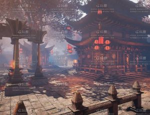 UE5素材—古老古代意境寺庙