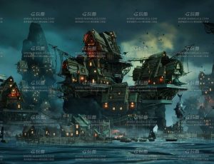 UE5素材—幻想风格海盗港口