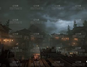 UE5素材—中国古代渔村场景