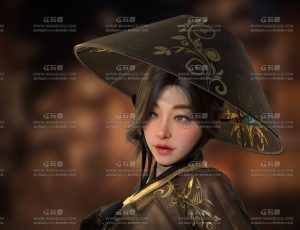 高精度韩国古代女性美女角色模型