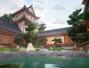 UE5素材—亚洲日本风格庭院