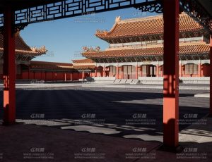 UE5素材—亚洲中国古代寺庙建筑场景
