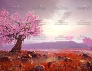 UE5素材—风格化樱花环境场景