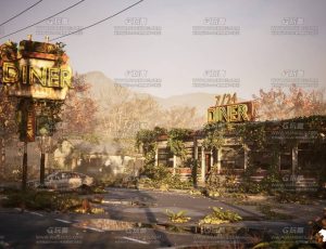 UE5素材—末日餐厅