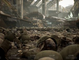 UE5素材—死亡战争废弃场景