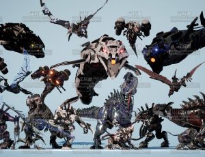 UE5素材—超级机械恐龙BOSS