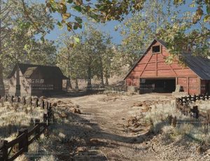 牧场谷仓农场环境场景Blend工程源文件