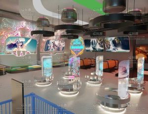 赛博朋克游戏街机厅Blend工程源文件