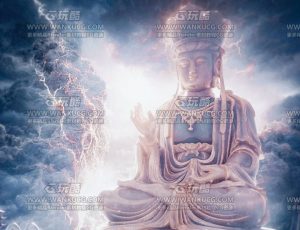 佛像众生场景C4D工程源文件