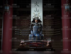 日本武士大殿C4D工程源文件
