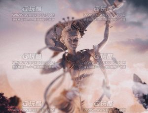 仙女佛像场景C4D工程源文件