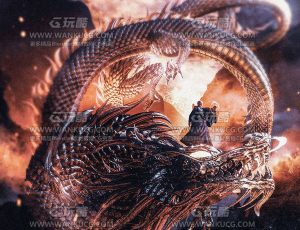 中国神话涅槃场景C4D工程源文件