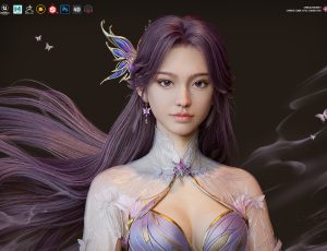 UE5国漫风格角色《云曦》制作全流程教学【纱绸刺绣材质】