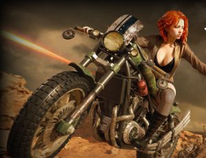 Blender+AI三辅二《沙漠狂飙》场景概念设计全流程教学