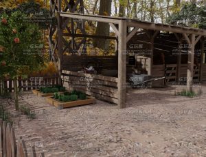 马场环境场景Blend工程源文件