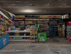 小区便利店场景Blend工程源文件