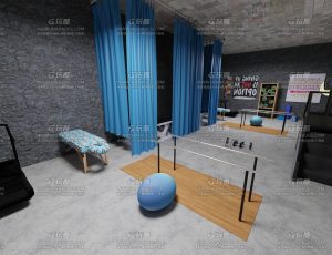 保健室场景Blend工程源文件