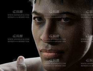 超写实逼真黑人Blend模型