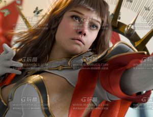 超写实逼真中世纪女战士Blend模型