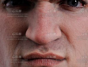 超写实逼真白人Blend模型