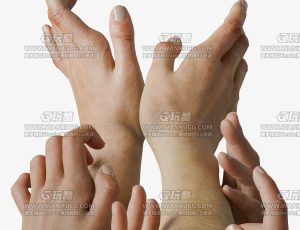 超写实逼真手臂手腕手掌手指Blend模型