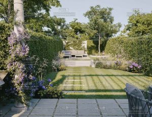 超写实后花园场景Blend工程源文件