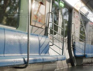 美国地铁车厢室内场景Blend工程源文件