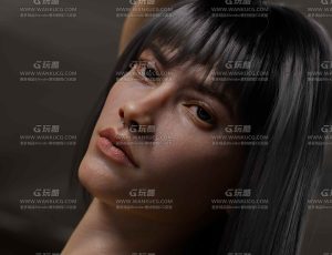 超写实逼真东南亚女人Blend模型