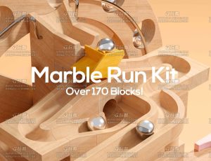 卡通积木动力学动画场景包Blend工程源文件