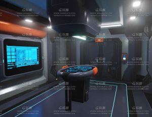 科幻密闭室环境场景Blend工程源文件