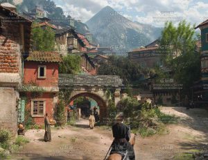 高精度中世纪城镇场景Blend工程源文件